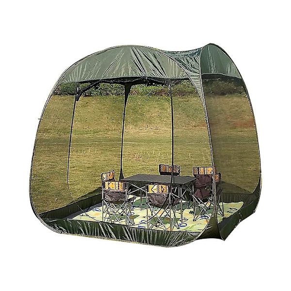 Gazebo-nettingstelt for utendørs camping, øyeblikkelig pop-up telt, pustende netting, hage, reise, fest - WELLNGS Screen house with cushion