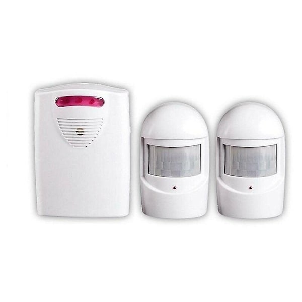 Security Alarm Systems, 1 Receiver and 2 Weatherproof Pir Motion Detectors for Yard/garage/barn,wireless Siren Kit for Port-WELLNGS