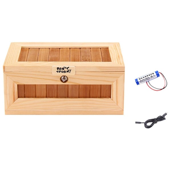 A2 Don't Touch Useless Box med Attitude - Lad Mig Være - Overraskelsesmaskine - Gags & Praktisk Spøg - Dekorativ & Uendelig Sjov - WELLNGS