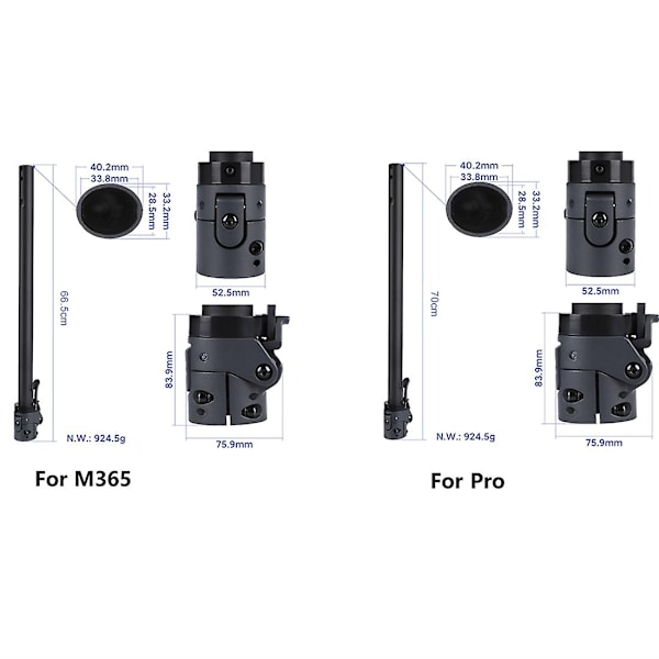 Ersättningsdelar för hopfällbart stativ till M365 Elsparkcykel - Stativrör, Hopfällbart Stativ, Aluminiumlegering, Tillbehör - WELLNGS