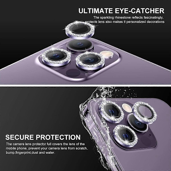 Puhelimen kameran linssinsuojat yhteensopivat iPhone 16 Pro-WELLNGS:n kanssa Style E