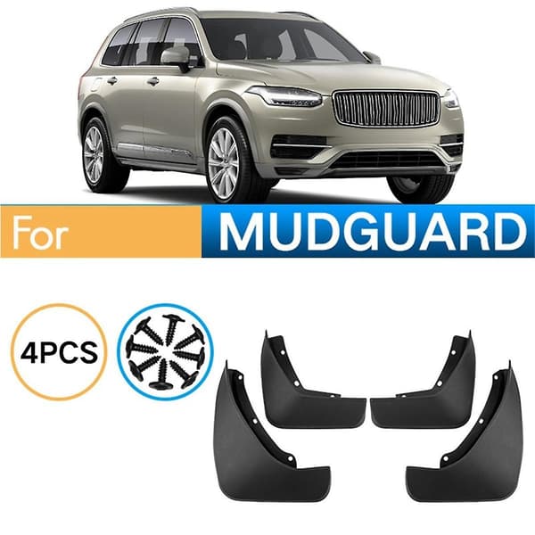 4 STK. Bil Mudguard Mud Flaps Splash Mud Guard til XC90 2015-2023 Biltilbehør - WELLNGS