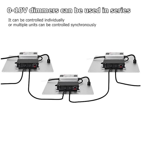 Dc 0-10v Dimmer Switch Serieforbindelig Synkroniseringscontroller Drejeknap Til/fra for 0/1-10v Dæmpbare Led-drivere El-WELLNGS