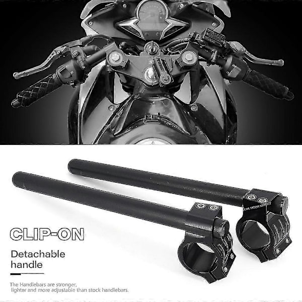 Styrbøjle Clip On Ons Gaffelhåndtag til Honda Cbr1000rr Cbr954rr Rvt1000r Rc51 Cbr650r Cbr600rr Cbr500r Cbr300r Cbr250r Cbr125r-WELLNGS 50MM