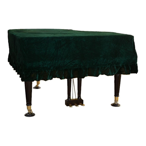 Fløjls Grand Piano Cover Piano Cover-antistatisk Non-stick Ash-WELLNGS green 210 to 220CM