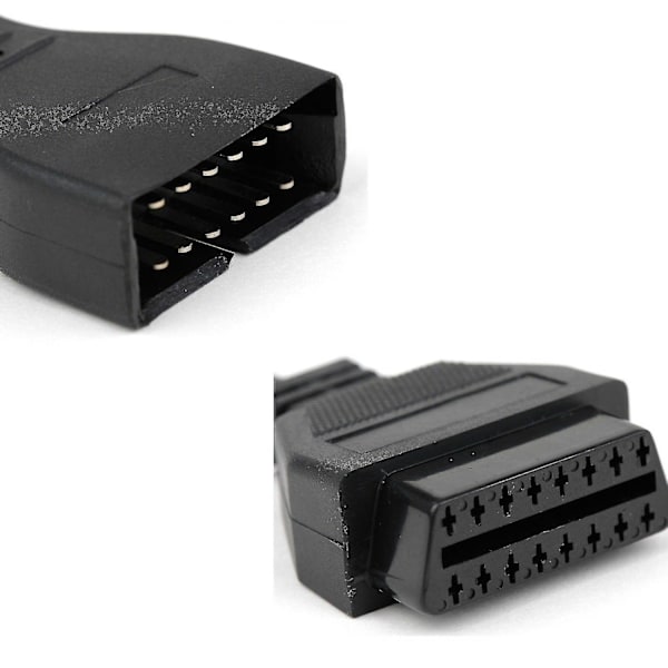 12-bens Obd1 til Obd2 16-bens adapterkabel - WELLNGS