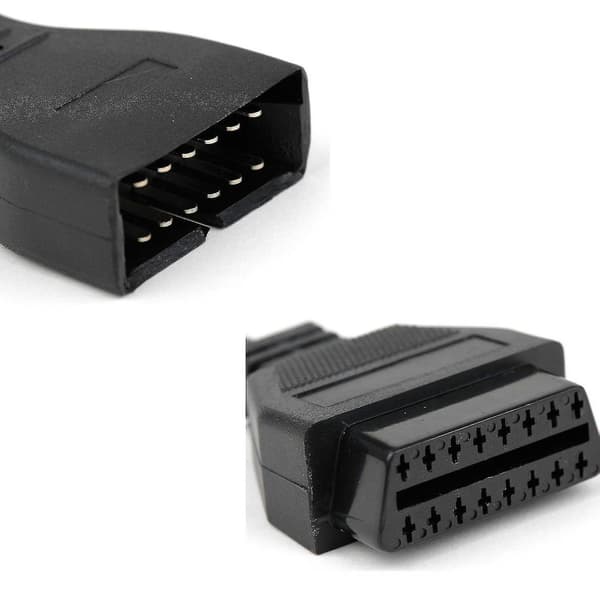 12-pins Obd1 til Obd2 16-pins adapterkabel - WELLNGS