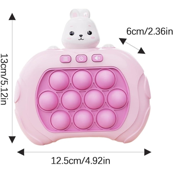 Pop It Game - Pop It Pro Light Up Game Quick Push Fidget Game Pink Pink Rabbit-WELLNGS pink