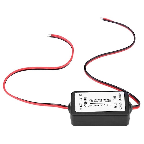 12V Bakkamera-Likriktare Relä Kondensatorfilterkontakt för Bakre Lins Anti-Interferens - WELLNGS