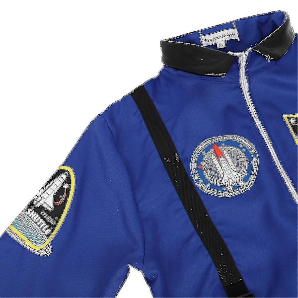 Astronaut Kostume Rumdragt Voksen Rollespil Kostume Lynlås Halloween Kostume Par Flyve Jumpsuit Stor Størrelse Uniform - WELLNGS Pink XS