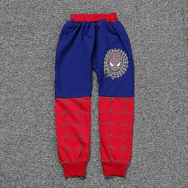 Barnens Spiderman Kostym Spårningsdräkt Set Full Zip Hoodie Jacka Rock Byxor Set-WELLNGS Blue 4-5 Years