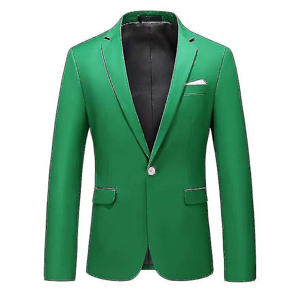 Moderne herreblazer til forretning og fritid - WELLNGS green 4XL