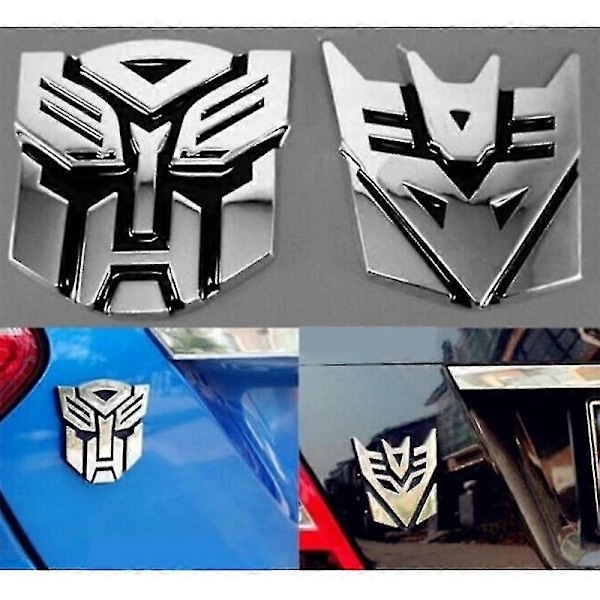 3D Logotypsskydd Autobots Transformers Badge Grafisk Dekal Bilsticker - WELLNGS Autobots