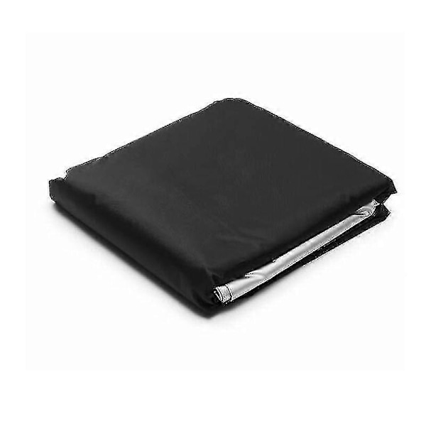 Vattentätt Fyrkantigt Spabadskydd Utomhus Spa-skydd - WELLNGS black 220X220X85CM