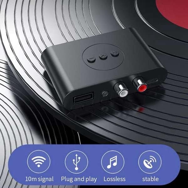 Bluetooth 52 lydmottaker, NFC, USB-minne, RCA 3,5 mm Aux USB stereo musikk trådløs adapter
