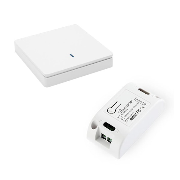 Trådlös smart ljusströmbrytare RF 433MHz belysningskontroll intelligent brytare AC 90-250V 10A modul (1-WELLNGS