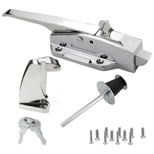 Walk in Freezer Door Latches Walk in Cooler Door Handle Latches Freezer Kit Heavy Duty with Key and-WELLNGS