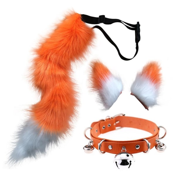 Kattöron och set för vuxna öron svans kit fuskpäls svans för barn choker Halloween jul fest leverans-WELLNGS Style 1