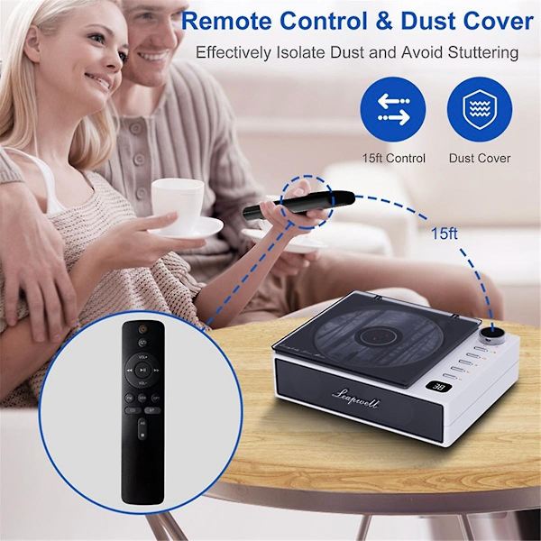Kannettava CD-soitin Langattomat Bluetooth-kaiuttimet FM-radio Walkman Musiikkialbumin soitin Koti-CD-kone-WELLNGS