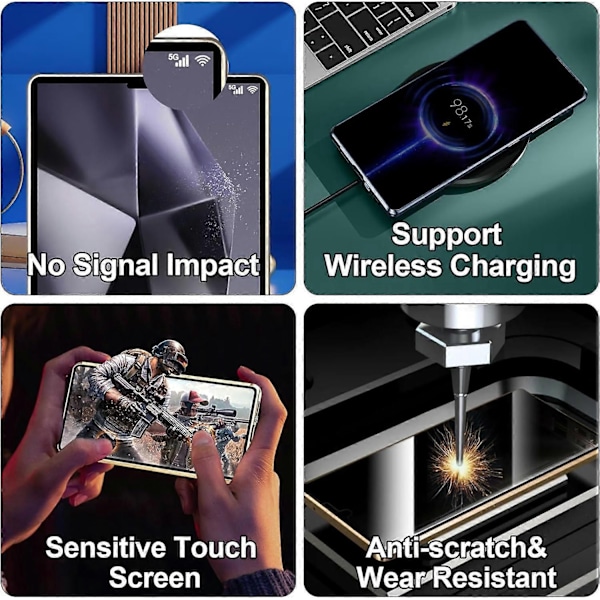 Yksityisyys Magneettinen Suojakotelo Samsung Galaxy S24 Ultra/S24 Plus/S24 -puhelimille turvalukolla, Magnetic-WELLNGS Gold S24 Plus