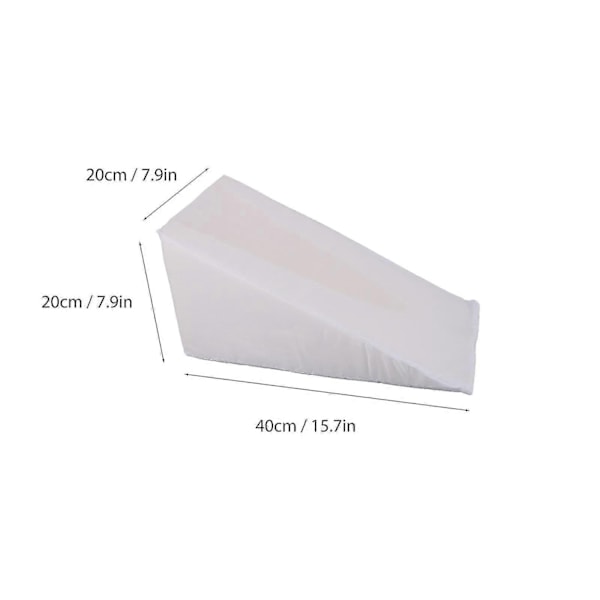 Arm Elevation Pude Armkile Elevationspude til Sovende Brækket Arm Genoptræning Beskyt Albue Armkile Pude Trekant-WELLNGS White