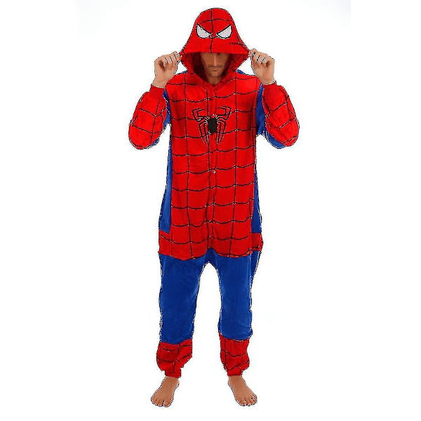 Superhelt Spider-Man Batman Onesie Kigurumi Fancy Dress Kostume Hoodie Pyjamas - u-WELLNGS Batman S (for 150cm-160cm height)