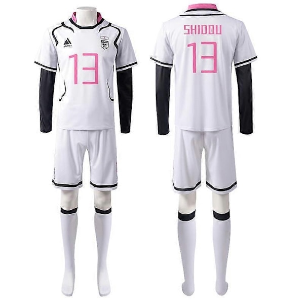 Blue Lock Shido Ryusei Cosplay-asu Oliver Aiku Cosplay-peruukki, Yläosa, Shortsit, Urheiluasu, Jalkapallojuhlasarja -WELLNGS Set 2 XL