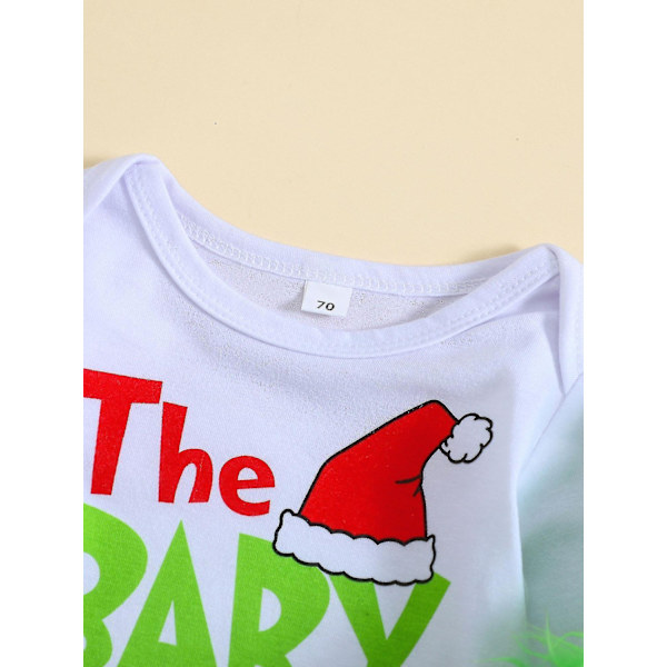 Bebisen som stal juloutfiten Baby Boys Girls Xmas Green Furry Monster Costume Clothes Set-WELLNGS Style 9 0-6 Months