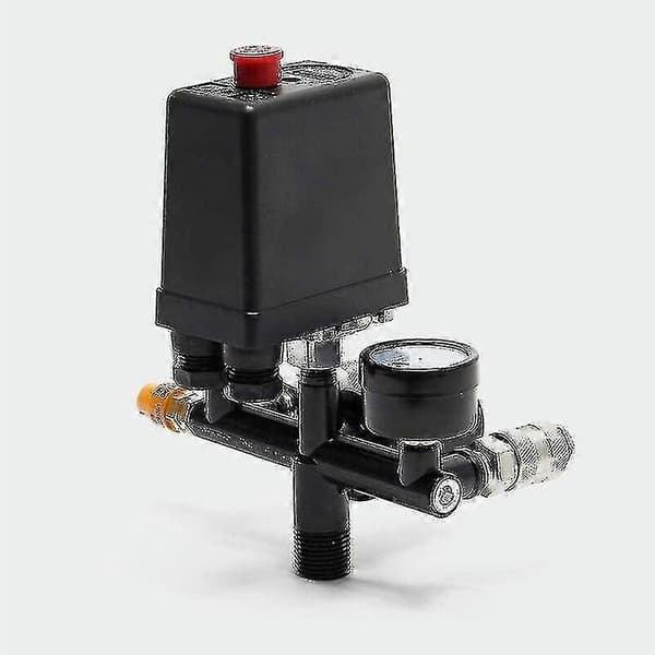 Trykkregulator med trykkbryter for kompressor Trykkbryter med 2 skjermer - WELLNGS