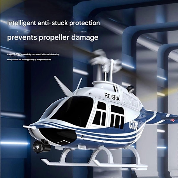 Kompatibel med RC ERA C138 Bell 206 1:33 Barometer Fast Höjd 3D Flygplan Helikoptercd-WELLNGS Blue A