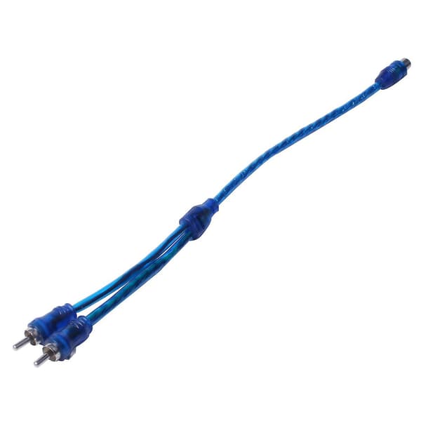 6 stk. lydforbindelse til 1 RCA hun til 2 RCA han adapter splitterkabel - WELLNGS