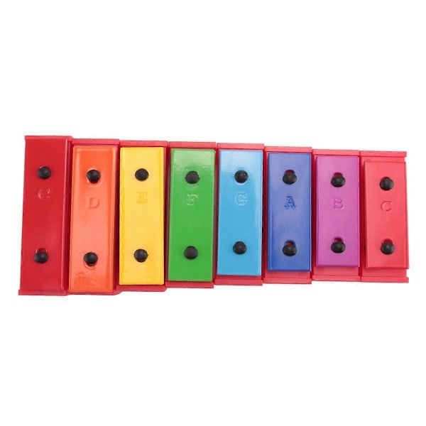8-tons kromatisk xylofon glockenspiel resonator klocka med gult fodral-WELLNGS