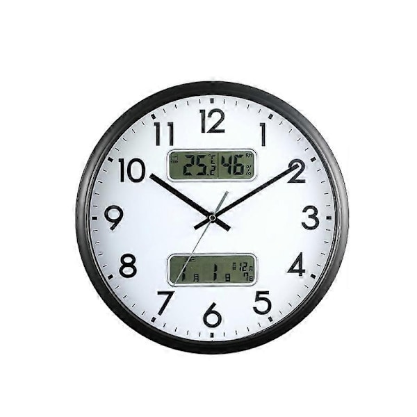 13 tum dubbla skärmar LED-display väggklocka dubbla skärmar LED-display väggklocka - WELLNGS