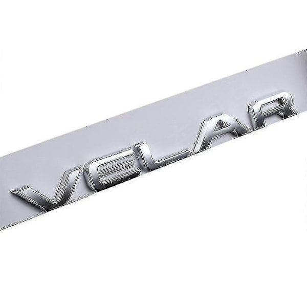 3D ABS Musta Auton Takaluukun Evoque-Logo Velar-Merkki Vogue Se Kirjainmerkki Range Rover Sportille L322 L320 L494 Tarra Tarvikkeet Kb-WELLNGS VELAR Matt Silver