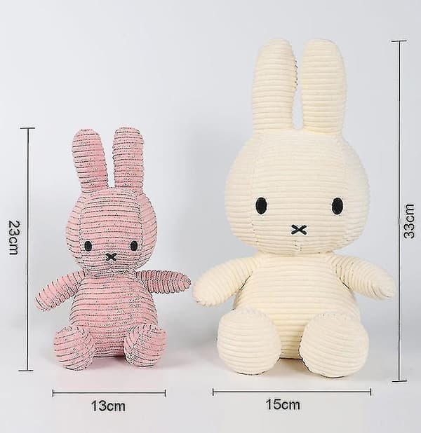 Miffy Fløjlsbamse - 25/35cm-WELLNGS White 35CM