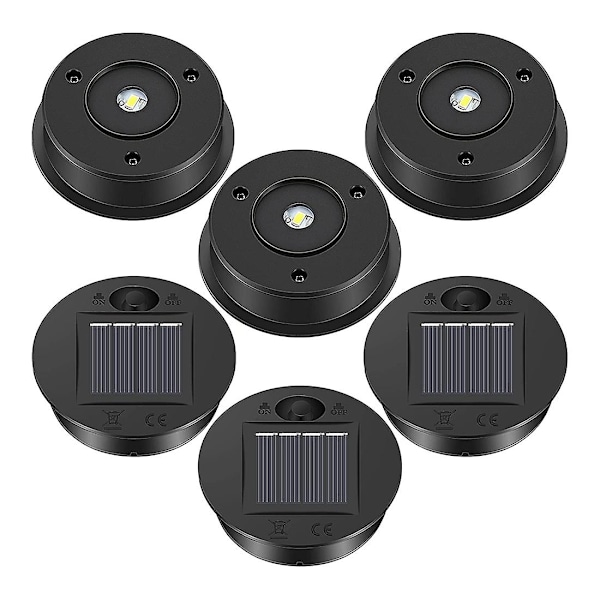 6 st solcellslampor ersättning topp 7 solcellslykta delar LED solpanel lykta lock lampor för Out-WELLNGS