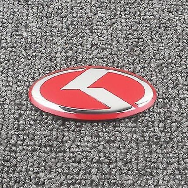 Gt Stinger Bilrat K Logo Emblem Badge Sticker Decal til Kia K2 K3 K5 Rio forte Optima Soul Cerato Cadenza K900 Tilbehør-WELLNGS f