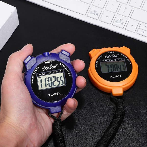 2 stk. Digitalt Stopur Timer Udendørs Sport Dommere Timer Digitalt Display Stopur - WELLNGS