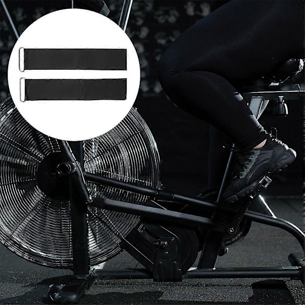 1 par romaskine udskiftnings fodstropper romaskine pedalstropper træningscykel pedalstropper justerbare og komfortable fodstøttestropper - WELLNGS