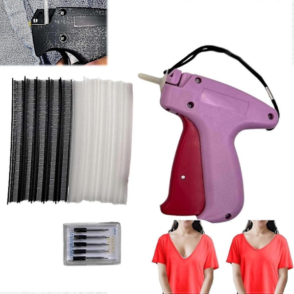 Quick Clothing Fixer, Stitchy Micro Stitch Gun, Micro Stitch Gun for Clothes, Quilt Tacking Gun, Tagging Gun for Clothing, Håndholdt Symaskin-WELLNGS Pink