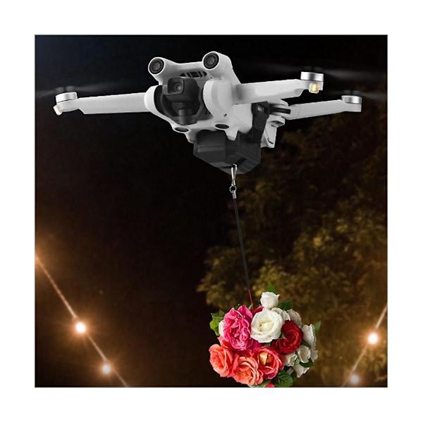 Thrower Airdrop Delivery System Drone Dropper til 3 fiskefoder bryllupsring gavelevering(a)-WELLNGS