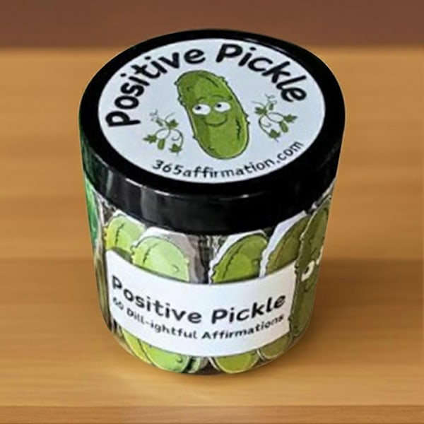 Positive Pickle Følelsesmæssig Støtte Bekræftelseskort 30/60 Daglige Bekræftelseskort til Venner og Familie - WELLNGS 30 Days Potato