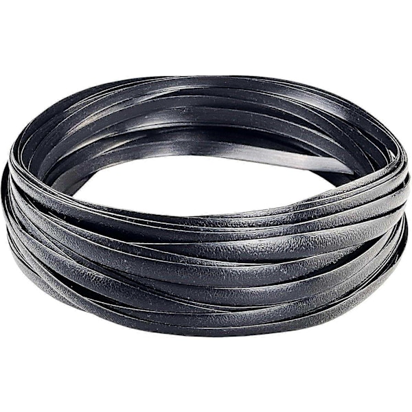 Reparationssæt til flet 37m 120ft Flet Reparationsmaterialer Tofarvet Gradient Mørkebrun med Lysebrune Striber Plastik Rattan Materiale til Terrasse - WELLNGS Black