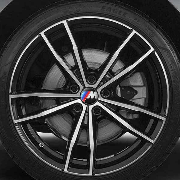 4Parts - B MW senterdeksel/hjul emblem - Bil 68mm - M-series