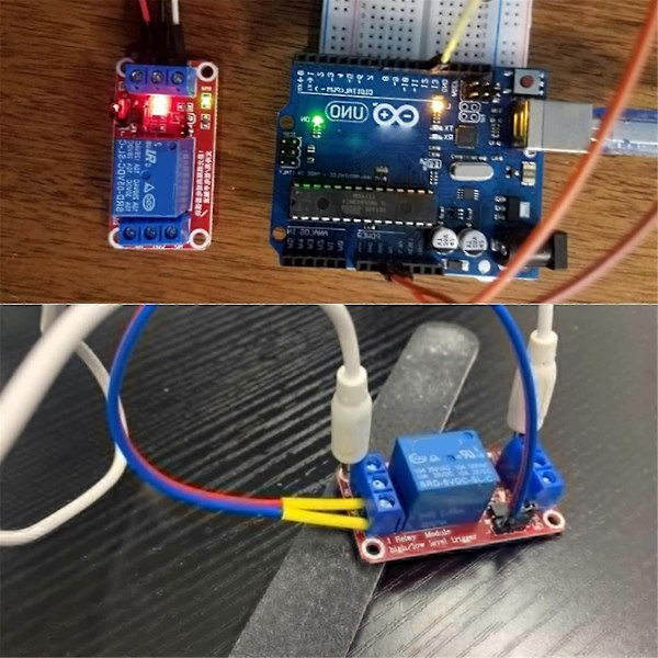 10st Relämodul DC 12V Reläkort 1 Kanal med Optokopplarisolering Stöd Hög eller Låg Nivå-WELLNGS