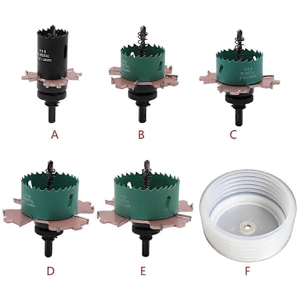 Downlight hullsag kutter bor bits hullkutter gipsplate hullboringssett-WELLNGS 65X105X3