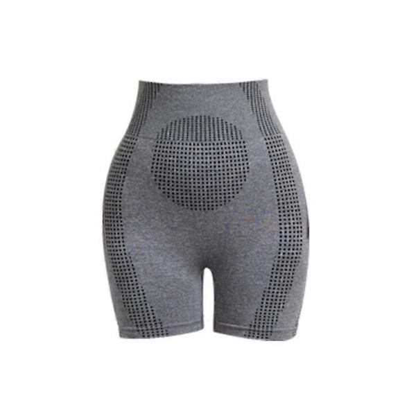 Mikrovibrationsmassagemodul issilkefiber reparation kroppsskulpterande shorts - WELLNGS grey M