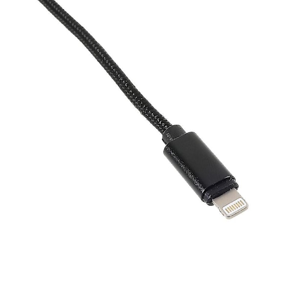 Lightning till 3,5 mm + USB-laddningsljud Aux-adapterkabel för iPhone iPad - WELLNGS 0 0