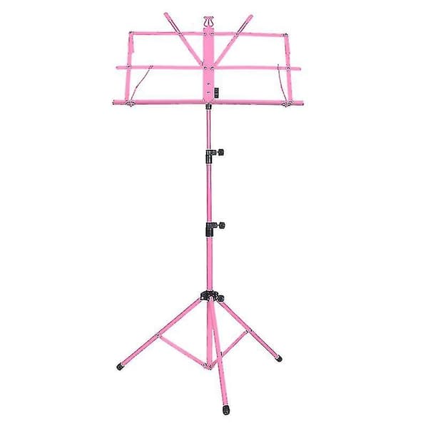 Stabilt Fällbart Musikstativ Stativbas Tripod Orkesterdirigentbord TY-WELLNGS Pink