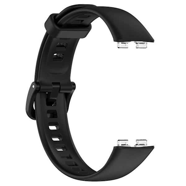 Yhteensopiva Huawei Band 8 silikonirannekkeen kanssa, vedenpitävä pehmeä kellon ranneke - WELLNGS Black Type I Huawei Band 8